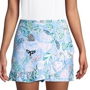 Lilly Pulitzer Faye skort Blue Peri size 0 NWOT